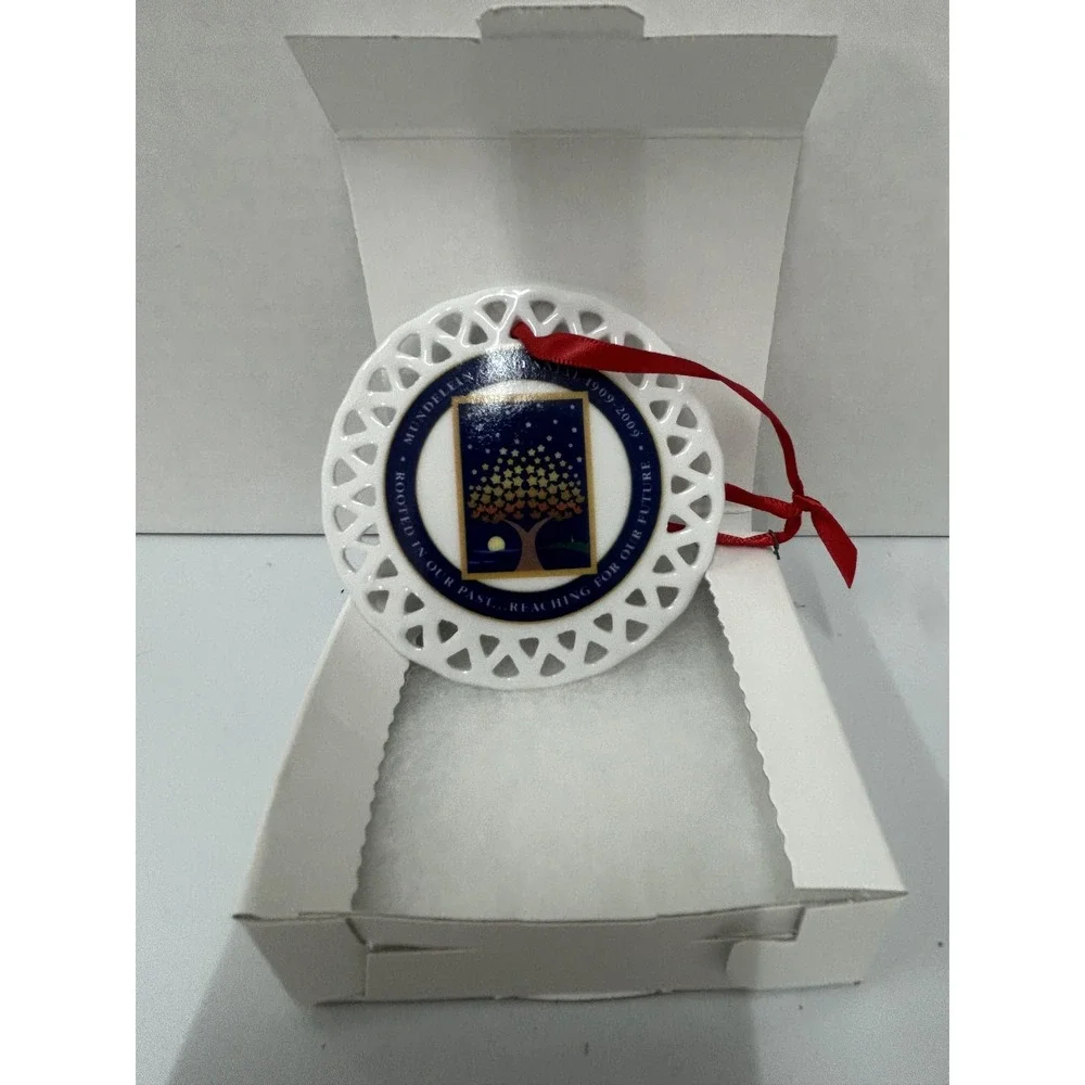 Mundelein Centennial 1909-2009 Porcelain Ornament Xmas Tree Keepsake Boxed‎ Gift